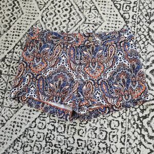 3/$15 J. Crew Red and Blue Paisley Print Chino Shorts Size 2